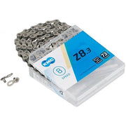 KMC Z8.3 EPT ketting voor 8-speed fietsen, 1/2" x 3/32", zilver/grijs, 114 schakels, geschikt voor fietsen