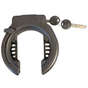 Zwart Trelock Rs 453 Protect fietsslot met O-Connect Balloon Naz voor veilige fietsbeveiliging.