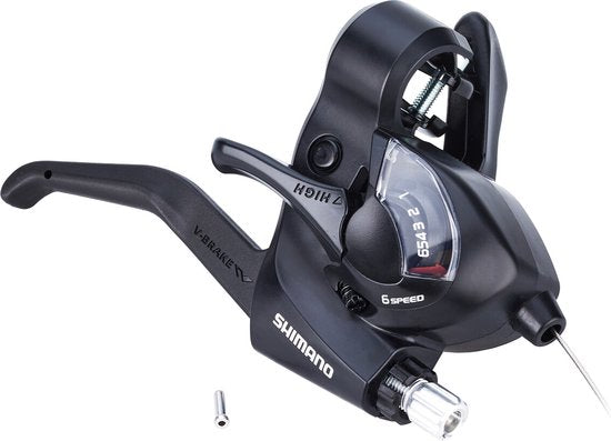 Shimano ST-EF41 Versteller 6-Speed Rechts Met Remhendel Zwart