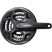 Shimano Altus FC-M311 trekking crankstel met kettingbeschermer, zwart, 170 mm, 42/32/22T voor 7/8 snelheden