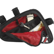Abus ST 2250 frametas voor fietsers, klassieke robuuste bikepacking tas met geweven textuur en stevige constructie