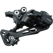 Shimano Deore XT M8000 achterderailleur 11-speed Shadow RD direct mount, zwart, voor mountainbikes, zichtbaar in de afbeelding.
