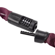 Abus 8808C 8 mm kettingslot met instelbaar cijfermechanisme, stevig slot voor veilige verzekering van fietsen en eigendommen.