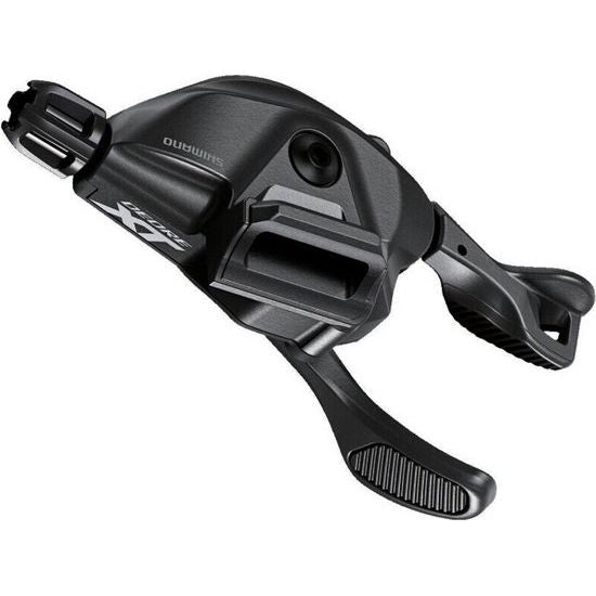 Shimano Deore XT Sl-M8100 12-speed Rapidfire Plus shifter rechts, stevig en ergonomisch ontworpen voor mountainbikes.