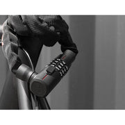 Zwart Trelock kettingslot BC 280 Code 85/5 met stevige ketting en cijferslot voor fietsbeveiliging.