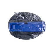 Schwalbe zadeltas met binnenband SV17 en twee bandenlichters, geschikt voor fietsreparaties en opslag.