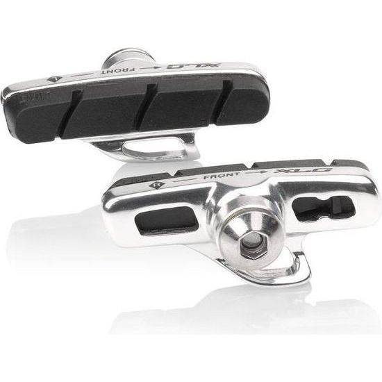 Set van vier zwarte remblokjes voor velgremmen van XLC, geschikt voor Campagnolo BS-R07 caliper, 50 mm remschoen.