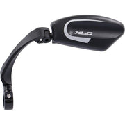 Zwarte XLC MR-K10 verstelbare fietsspiegels met strop voor 21-26mm stuur, zichtbaar in de afbeelding.