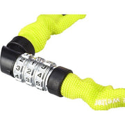 Abus 1200/60 web kettingslot van 60 cm met 4 mm dikte, zichtbaar met digitaal cijferslot en stevige metalen ketting