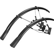 SKS Raceblade Pro XL spatbordset voor 28-inch wielen, mat zwart PVC, 32 mm breed, beschermt tegen modder en water