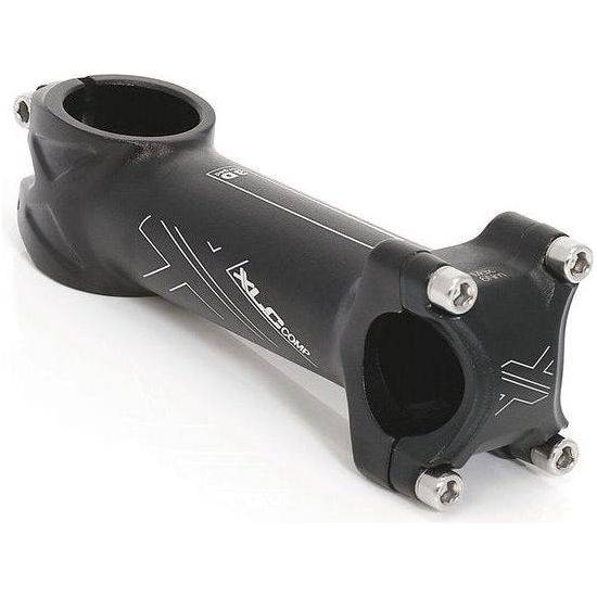 Zwarte XLC stuurpen Comp St-M15Ahead aluminium, 110mm lang, 31,8mm diameter en 6° hoek voor fietsstuur