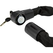 Zwart Abus Citychain 1010 kettingslot van 170 cm en 9 mm ketting, stevig en geschikt voor fietsbeveiliging
