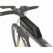 Topeak Fastfuel Tribox frametas met waterdichte tas en verstelbare riem voor fietsaccessoires en voeding.
