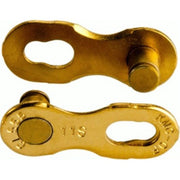 KMC X11R TI-N Gold kettingverbinder voor 11-speed fiets, set van 2, met kettingschakels en pennen, geschikt voor snelle reparaties