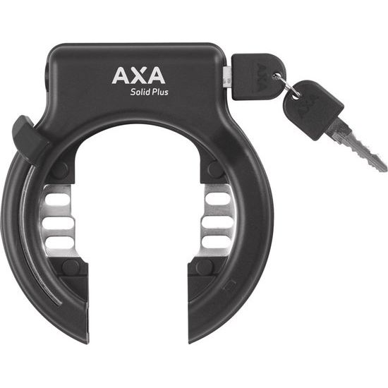 Axa Solid Plus Ringslot Spatbordbevestiging Zwart