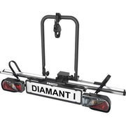 Pro-User Diamant 1 fietsdrager voor 1 fiets, inklapbaar, geschikt voor trekhaak, stevig en gebruiksvriendelijk fietsendrager.