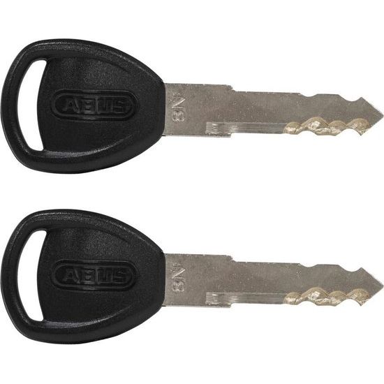 Abus 8900 kettingslot van 85 cm en 9 mm dik met ART 2 keurmerk op een witte achtergrond.