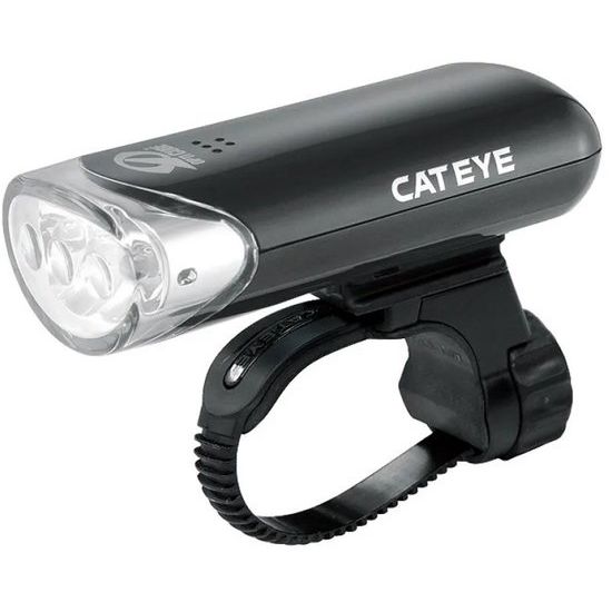 Cateye El135N en Orb Ld160 lampenset met batterijverlichting, zwart, inclusief lampen en bevestigingsmateriaal voor fietsverlichting