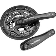 Shimano FC-T521 trekking crankstel 175 mm, 3x10 versnellingen, zwart, geschikt voor mountainbike en trekkingfiets