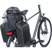 Basil Miles XL Pro bagagedragertas 9-36 liter waterdicht, zwart, met verstelbare riem en stevige constructie voor reizen