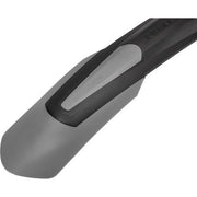 Zwart SKS X-Blade II achterspatbord van PVC met quick-release en diefstalbeveiliging, geschikt voor fiets.