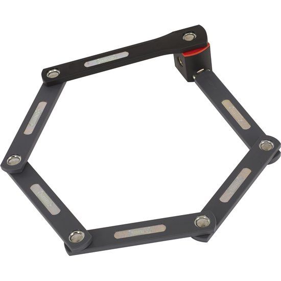 Abus Bordo Ugrip 5700 Vouwslot van 80 cm, stevig fietsslot met zachte bekleding en flexibele vouwmechanisme.