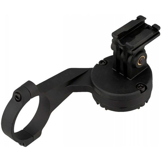 Cateye Out Front Of200 stuurhouder voor fiets, compatibel met Ø31,8 mm stuur, zwart kunststof, bevestiging voor fietsaccessoire