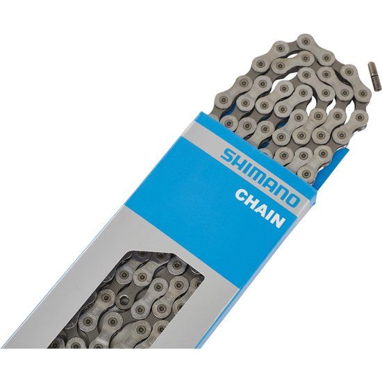 Shimano HG93 9-speed ketting met 114 schakels, geschikt voor fietsen, zichtbaar op een 550x454 afbeelding.