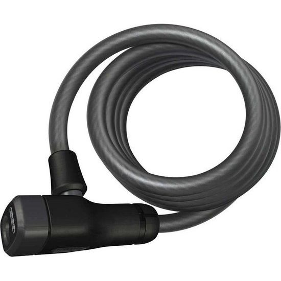 Zwart Abus Star 4508K/150 kabelslot met stevige metalen body en bevestigingsketting voor het beveiligen van fietsen of apparatuur