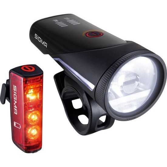 Sigma Aura 100 Link en Blaze Link verlichtingsset, verbonden fietsverlichting met 100 lux