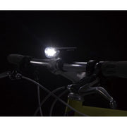 Cateye EL135N en ORB LD160 lampenset in zwart, inclusief batterijen, voor fietsverlichting en zichtbaarheid.