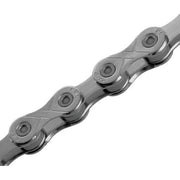 Donkere zilveren KMC E1 EPT enkelvoudige ketting met 130 schakels, 1/2" x 3/32" voor single speed fietsen