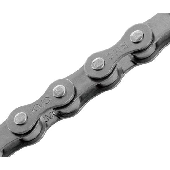 KMC Z1 Wide EPT ketting voor single speed, 1/2" x 1/8", donker zilver, 112 schakels, geschikt voor fietsen