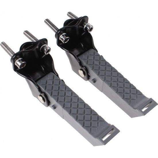 Mirage voetsteunen met rubber riem, montage op de achtervork, accessoires voor fiets.