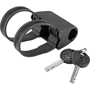 Zwart Trelock U-slot beugelslot U5 Mini ZB401 83/140mm voor fietsbeveiliging, zichtbaar met sleutels en slotmechanisme