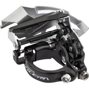 Shimano Acera FD-M3000 voorderailleur 3x9 snelheden, zwart/zilver, top swing, dual pull, geschikt voor mountainbikes