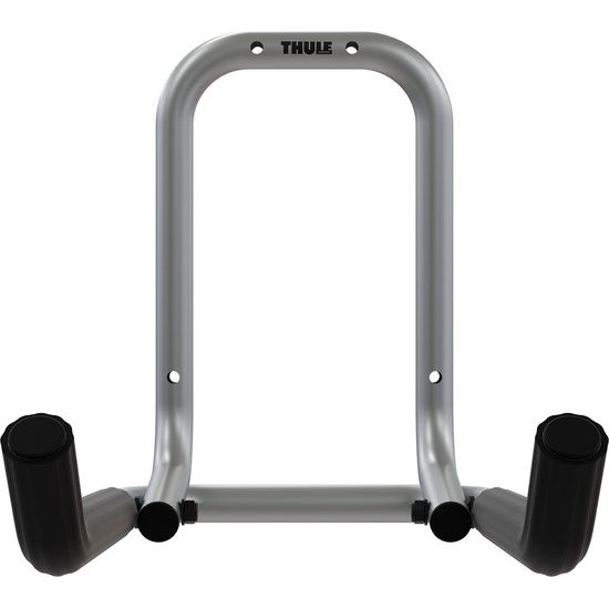 Thule Wall Hanger 9771 muurbeugel voor fietsendrager, stevig en geschikt voor 40 kg, zichtbaar op de afbeelding.