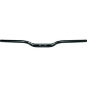 Zwarte Ergotec MTB stuurbocht M-Bar M 25.4 voor mountainbikes, zichtbaar in close-up foto