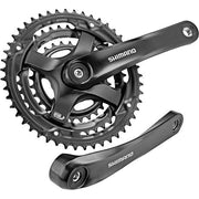Shimano Tourney FC-TY501 trekking crankstel 175 mm met 48-38-28T kettingbladen in zwart, geschikt voor 6/7/8 snelheden