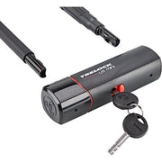 Zwart Trelock U-slot beugelslot U5 Mini ZB401 met 83/140mm afmetingen, zichtbaar in de afbeelding.