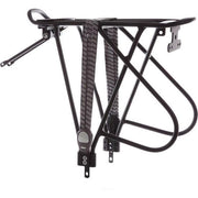 Verstelbare massload achterdrager voor 26/28 inch fietsen, mat zwart, geschikt voor bagagedragers en fietsaccessoires