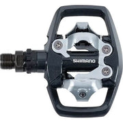 Shimano MTB SPD pedaalset PD-ED500 met dubbele zijde en SM-SH56 cleats, geschikt voor mountainbikes en off-road rijden.