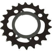 Shimano Acera FC-M361 kettingblad met 4 armen in zwart voor 10-speed fietssysteem, zichtbaar op een close-up afbeelding