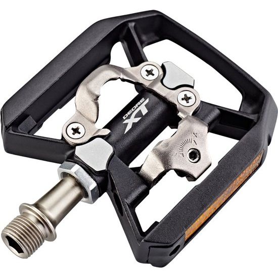 Shimano Deore XT T8000 Jeu De Pédales À Une Face SPD Et Plateforme - Noir