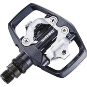 Shimano MTB SPD pedalen PD-ED500 met dubbele zijde en SM-SH56 clip-in systeem, geschikt voor mountainbikes.
