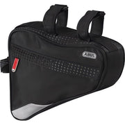 Robuuste Abus ST 2250 fietsframe tas voor bikepacking, klassieke weefselafwerking en duurzame constructie.