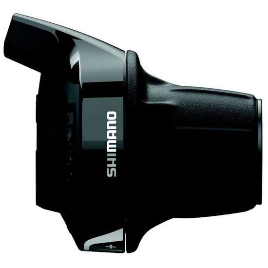 Shimano Revo SL-RV400 3x7 snelheidsversnellingsset met shifters voor fiets, zwart en ergonomisch ontwerp.