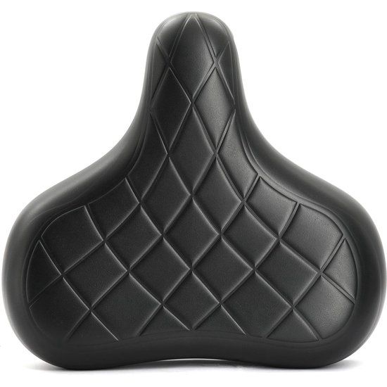 Zwart Selle Royal Cruiser Relaxed XXL stadsfiets- en e-bikezadel met comfortabele padding en brede zadelvorm.
