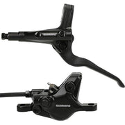Shimano MT402-3 / MT410 hydraulische schijfremset voor MTB, zwart, zichtbaar met remklauwen en schijven in de afbeelding