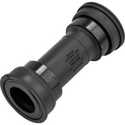 Zwart Shimano MT500 pressfit trapasset voor 89,5/92 mm frame, inclusief trapas en montageonderdelen, geschikt voor mountainbikes.